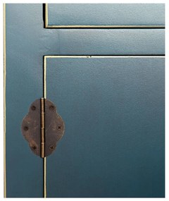 Син нисък скрин 130x50,5 cm Oriente – Ixia