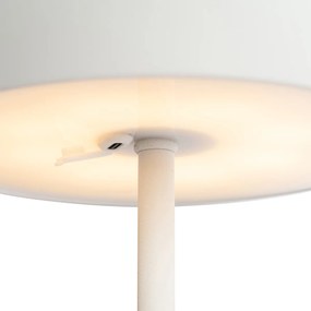 Настолна лампа за външна употреба бяла акумулаторна с 3-степенна димиране - Keira