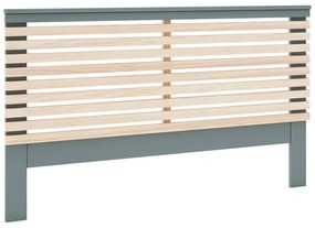 Табла за легло от декор от бор в естествен цвят/сиво-зелена 146x100 cm Pisco – Marckeric