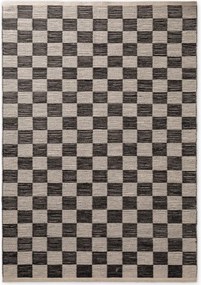 Черен/кремав двустранен/ръчно изработен килим със смес от юта 120x170 cm Rex – Hanse Home