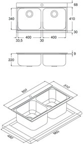 Измийте Apell Iris-Silver