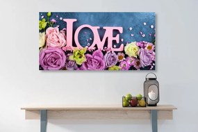 Картина на платно – С надпис Love