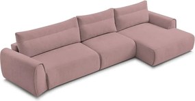 Светлорозов ъглов диван Aden – Bobochic Paris