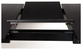 Черна сгъваема маса за хранене , 120 x 80 cm Glimps - Zuiver