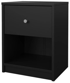 Черно нощно шкафче May – Tvilum