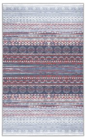 Лилаво-сив килим подходящ за пране 80x150 cm Vintage Stripe – Mila Home