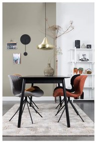 Черна сгъваема маса за хранене , 120 x 80 cm Glimps - Zuiver