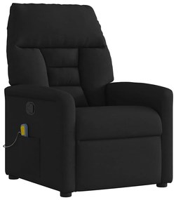 4015554 vidaXL Масажен наклоняем стол, черен, текстил