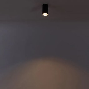 Интелигентен модерен прожектор черен вкл. WiFi GU10 - Tuba