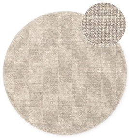 Кремав кръгъл килим от юта ø 200 cm Bouclé Jaipur – Hanse Home