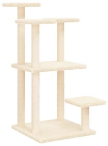 172106 vidaXL Котешки драскалки с платформи, кремав, 98,5 см