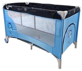 COSING - Пътна бебешка кошара с регулируемо положение ADAM Dolphin Blue