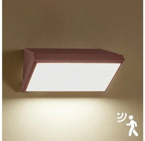 Brilagi-LED Външно стенно осветително тяло TRIANGLE с вграден сензор, LED 20W, 230V, кафяво, IP65