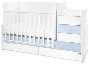 MAXI PLUS NEW БЕБЕШКО ТРАНСФОРМИРАЩО СЕ ЛЕГЛО БЯЛО/BABY BLUE 70/160 СМ