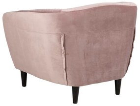 Кресло от прахово розово кадифе Ria - Actona