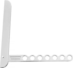 Закачалка за гардероб Fackelmann 61490, Сгъваема, 24 см, Алуминий, Сребрист