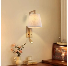 Brilagi - LED Аплик RAYA 1xE14/40W/230V + LED/3W лен/бежов