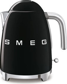 Електрическа кана SMEG KLF03BLEU, 2400 W, 1.7 л, 360° основа, Гланцово покритие, Черен