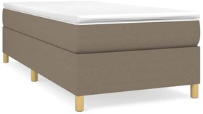 3120941 vidaXL Рамка за легло без матрак, таупе, 100x200 см, плат