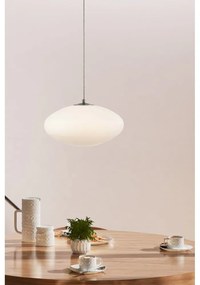 Бяла висяща лампа със стъклен абажур ø 38 cm Locus - Markslöjd