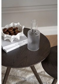 Кръгла странична масичка с дъбов плот ø 50 cm Yumi – Rowico