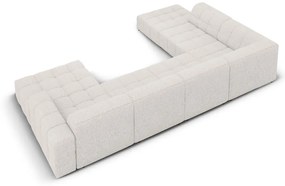 Светлосив ъглов диван (ляв ъгъл/"U") Chicago - Cosmopolitan Design