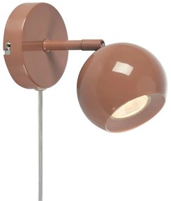 Кафява стенна лампа за контакт Pop – Markslöjd