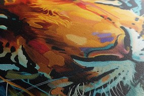Картина на платно – Тигър с имитация на живопис