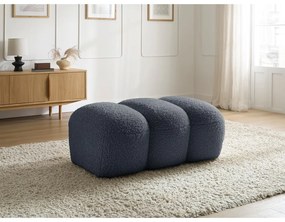 Тъмносива табуретка от прежда с примки от букле Hippolyte – Bobochic Paris