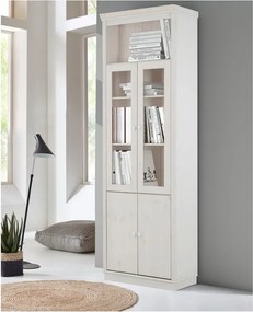 Бяла витрина от масивен бор 74x223 cm Anita – Støraa