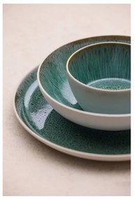 Бяла/зелена глинена чиния ø 27 cm Gastro White/Green – Bitz