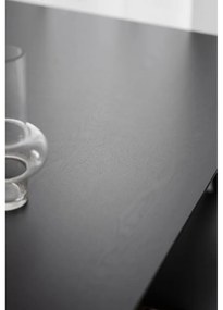 Черна маса за хранене , 140 x 90 cm Lotta - Rowico