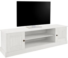 Бяла маса за телевизор от масивен бор 45x40 cm Mille – Støraa