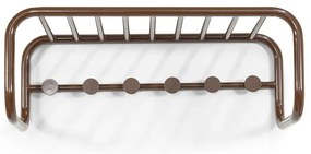 Тъмнокафява метална стенна закачалка с рафт 72 cm Retro – Spinder Design