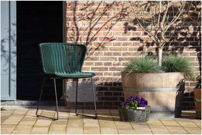 Черни градински столове в комплект 2 бр. от изкуствен ратан Wings – WOOOD