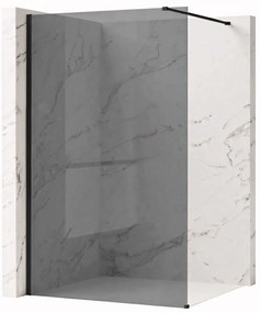 Параван за душ Rea Flexi Grey / Black 80