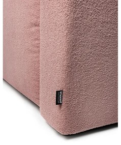 Светлорозов разтегателен ъглов диван от букле (ляв ъгъл) Quinoa – Bonami Selection