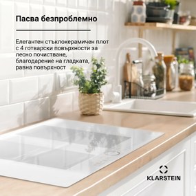 Klarstein Delicatessa 77 Flex, индукционен плот за вграждане, 4 зони, 7000W