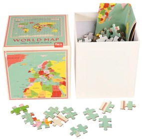 Детски пъзел World Map - Rex London