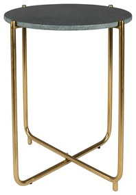 Зелена масичка за кафе с мраморен плот Timpa - White Label