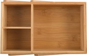 Бамбуков органайзер за козметика в естествен цвят Isalys – MSV