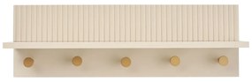 Бежова стенна закачалка с рафт 50 cm Rocca – House Nordic