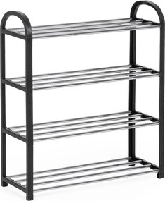 Черен пластмасов стелаж за обувки 50,5x57x19 cm Hallfrid – Yes Everyday