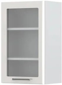 Висящ шкаф Modena V7-45-1KS with Витрина-White - Gray light