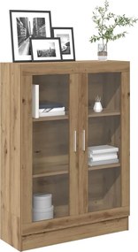 856157 vidaXL Библиотека, дъб артизан, 82,5x30,5x115 см, инженерно дърво