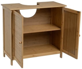 Бамбуков шкаф за мивка в естествен цвят 63x60 cm – Casa Selección