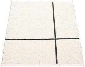 Черен килим за открито и закрито 70x90 cm Fred Black – Pappelina