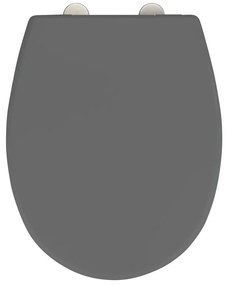 WENKO 24572100-WC тоалетна седалка VORNO NEO 46x37 cm сива/сребриста