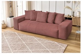 Светлорозов диван от рипсено кадифе 280 cm Voltaire – Bobochic Paris