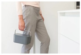 Тъмносив контейнер за компостируеми отпадъци 1,8 l SinkSide – Brabantia